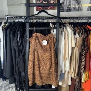 Revolve About Us Leopard Textured Mini Dress